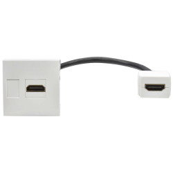 PRIMER РКМ-20-10-П Розетка мультимедийная HDMI M/M (2 модуля) белая IEK