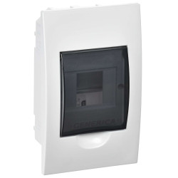 Корпус пластиковый ЩРВ-П-4 черная прозрачная дверь IP41 GENERICA