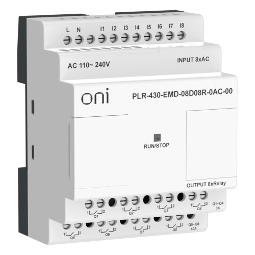 ПЛК 430 Модуль расширения входов выходов 8 DI 8 RO 220В AC ONI
