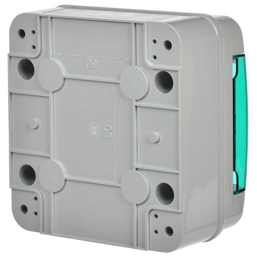 TEKFOR Корпус пластиковый КМПн-6 IP65 зеленая прозрачная дверь IEK