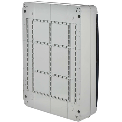 TEKFOR Корпус пластиковый КМПн-54 IP65 черная прозрачная дверь IEK