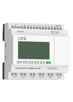ПЛК 430 Модуль ЦПУ 6 DI 6 UI (0-10 В/DI) 6 RO 24В DC с экраном ONI