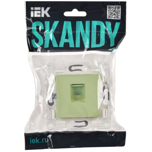 SKANDY Розетка компьютерная RJ45 кат.6 SK-K02G мятный IEK