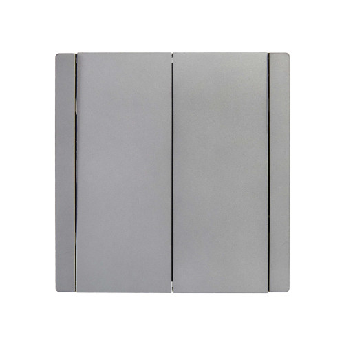 FORTE&PIANO Выключатель 2-клавишный 10А FP505 сталь IEK