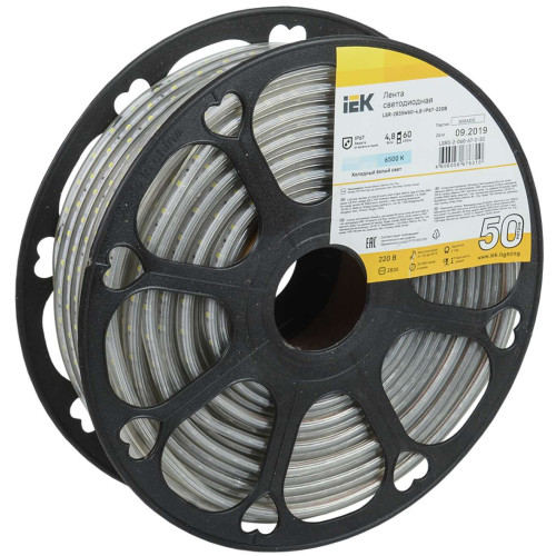 Лента светодиодная 50м LSR-2835W60-4,8-IP67-220В IEK