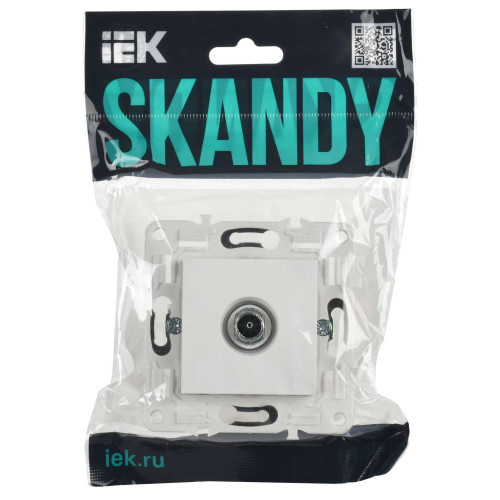 SKANDY Розетка TV оконечная SK-A12W арктический белый IEK