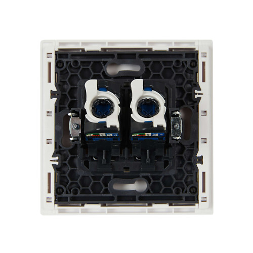 FORTE&PIANO Розетка компьютерная двойная RJ45 кат.6 FP234 белый IEK