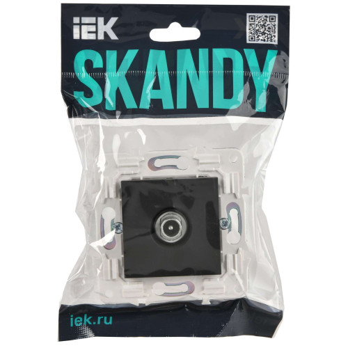 SKANDY Розетка TV проходная SK-A17T титан IEK