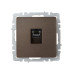 BRITE Розетка компьютерная RJ45 кат.6 РК11-БрТБ темная бронза IEK BRITE Розетка компьютерная RJ45 кат.6 РК11-БрТБ темная бронза IEK