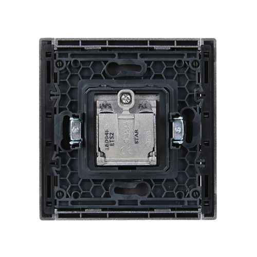 FORTE&PIANO Розетка двойная TV+SAT FP538 сталь IEK