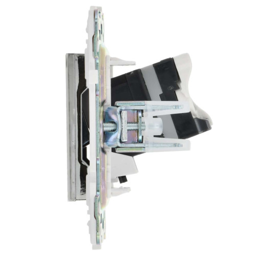 SKANDY Розетка компьютерная RJ45 кат.5E SK-K01N металл никель IEK