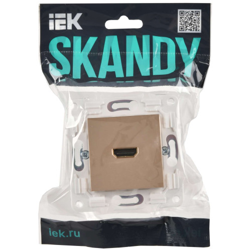 SKANDY Розетка HDMI SK-H01Sa песочный IEK