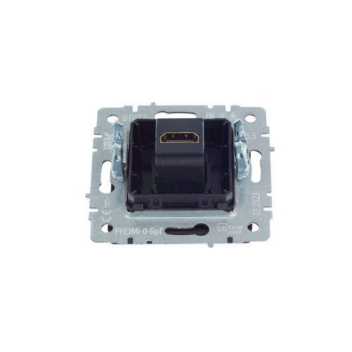 BRITE Розетка HDMI РHDMI-0-БрГ графит IEK