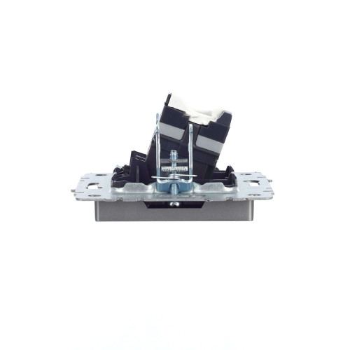 BRITE Розетка компьютерная RJ45 кат.5E РК10-БрС сталь IEK