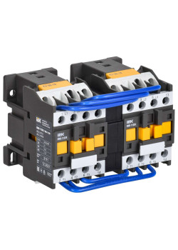 Контактор КМИ-11230 реверс 12А 400В/АС3 2NO IEK
