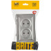 BRITE Розетка 2-местная без заземления с защитными шторками 10А в сборе РСш12-2-БрС сталь IEK BRITE Розетка 2-местная без заземления с защитными шторками 10А в сборе РСш12-2-БрС сталь IEK