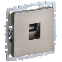 BRITE Розетка компьютерная RJ45 кат.5E РК10-БрШ шампань IEK