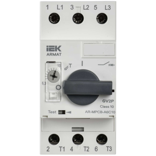 ARMAT Автоматический выключатель защиты двигателя A6 GV2P 6,3-10А IEK