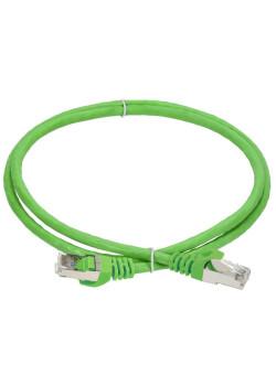 ITK Коммутационный шнур (патч-корд) кат.6 FTP PVC 1м зеленый