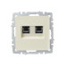 BRITE Розетка двойная RJ11+RJ45 кат.5E РК/Т12-БрКр бежевый IEK BRITE Розетка двойная RJ11+RJ45 кат.5E РК/Т12-БрКр бежевый IEK