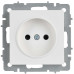 BRITE Розетка 1-местная без заземления без защитных шторок 10А РС10-1-0-БрАБ арктический белый IEK