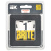 BRITE Рамка 1-местная РУ-1-1-Бр металл черный RE IEK BRITE Рамка 1-местная РУ-1-1-Бр металл черный RE IEK