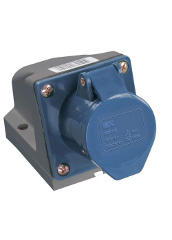 Розетка стационарная ССИ-123 2P+PE 32А 200-250В IP44 IEK