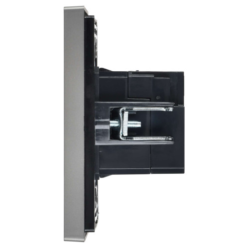 FORTE&PIANO Розетка USB A+C 3,1А FP550 сталь IEK