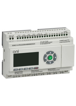 ПЛК HVAC S ЦПУ 6DI 6DO 1AI 5PT 4AO LED дисплей RS485 24В DC Расширяемая версия ONI