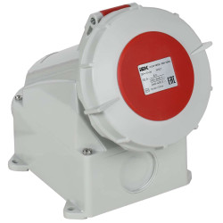 Розетка стационарная ССИ-1252 32А-6ч 380В 3P+PE+N IP67 IEK