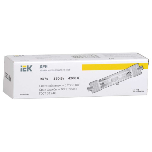 Лампа металлогалогенная ДРИ 150Вт 4200К RX7s MHN-TD IEK