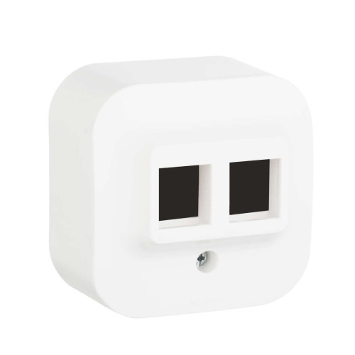 QUTEO Адаптер для розеток RJ45 Keystone белый