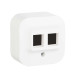 QUTEO Адаптер для розеток RJ45 Keystone белый QUTEO Адаптер для розеток RJ45 Keystone белый