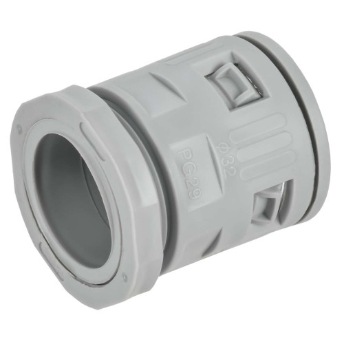 ELASTA Муфта вводная для гофрированных труб MVN32 IP40 серая IEK