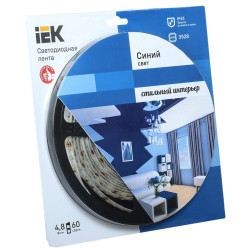Лента светодиодная 5м блистер LSR-3528B60-4.8-IP65-12V IEK-eco
