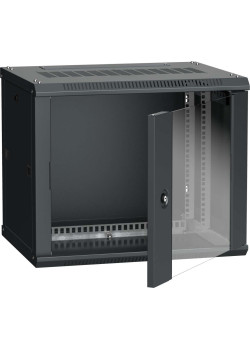ITK Шкаф настенный LINEA W 6U 600х450мм дверь стекло RAL 9005
