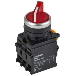 Переключатель с подсветкой на 2 положения 1NO+1NC красный MASTER IEK