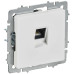 BRITE Розетка компьютерная RJ45 кат.6 РК11-БрАБ арктический белый IEK