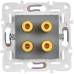 SKANDY Аудиорозетка 4-местная SK-A01Gr серый IEK SKANDY Аудиорозетка 4-местная SK-A01Gr серый IEK