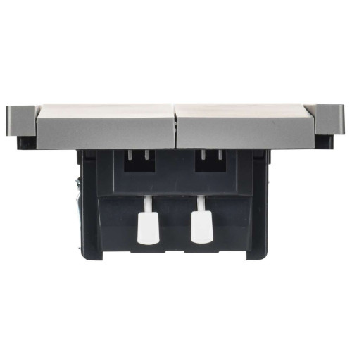 FORTE&PIANO Выключатель жалюзи 10А FP511 сталь IEK