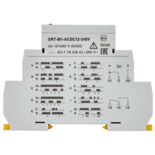 Реле времени ORT многофункциональное 1 контакт 12-240В AC/DC IEK