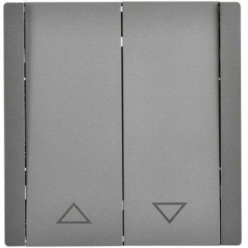 FORTE&PIANO Выключатель жалюзи 10А FP511 сталь IEK