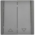 FORTE&PIANO Выключатель жалюзи 10А FP511 сталь IEK