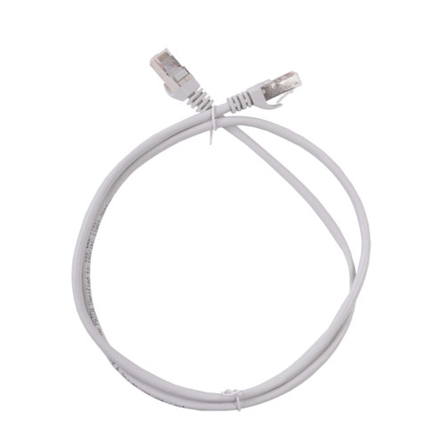 ITK Коммутационный шнур (патч-корд), кат.6A S/FTP, 1м, серый