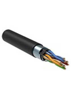 Витая пара F/UTP кат.5E 24AWG 4 пары LDPE 1м черный (305м) РФ GENERICA
