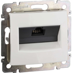 VALENA Розетка компьютерная RJ45 категория 5Е UTP с захватами белый