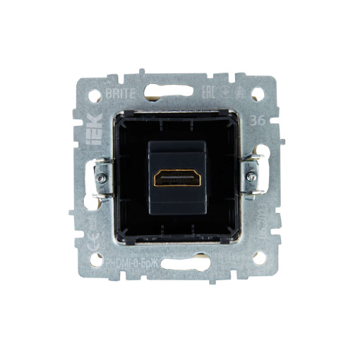 BRITE Розетка HDMI РHDMI-0-БрЖ жемчуг IEK