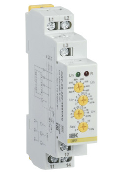 Реле контроля фаз ORF-06 трехфазное 220-460В AC IEK