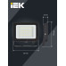 Прожектор СДО 06-30 светодиодный черный IP65 6500 K IEK
