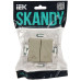 SKANDY Выключатель жалюзи 10А SK-V12B бежевый IEK SKANDY Выключатель жалюзи 10А SK-V12B бежевый IEK